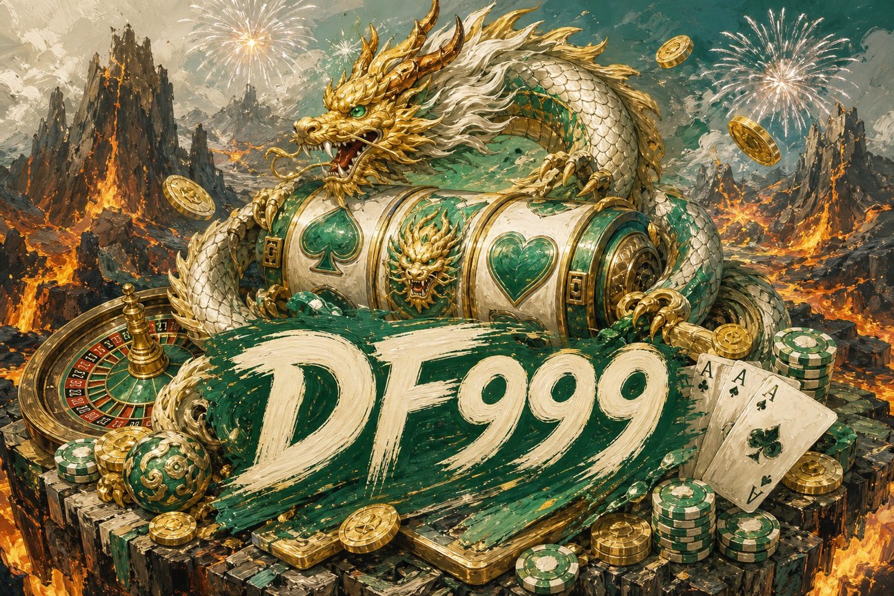 Giao diện Fortune Dragon DF999 với sảnh quay hũ chủ đề rồng may mắn